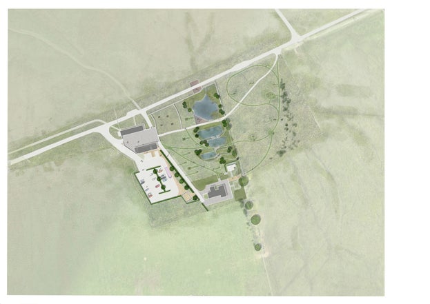 Sketch of new Divis Visitor Hub